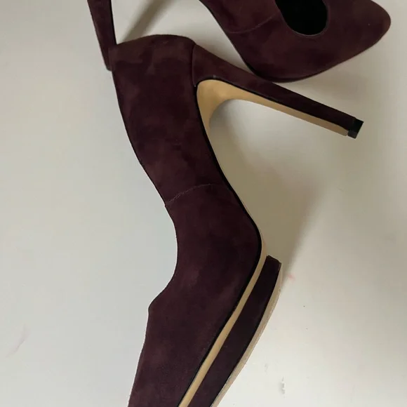 Lord and Taylor 424 Fifth burgundy/bordeaux shoes - Picture 5 of 6